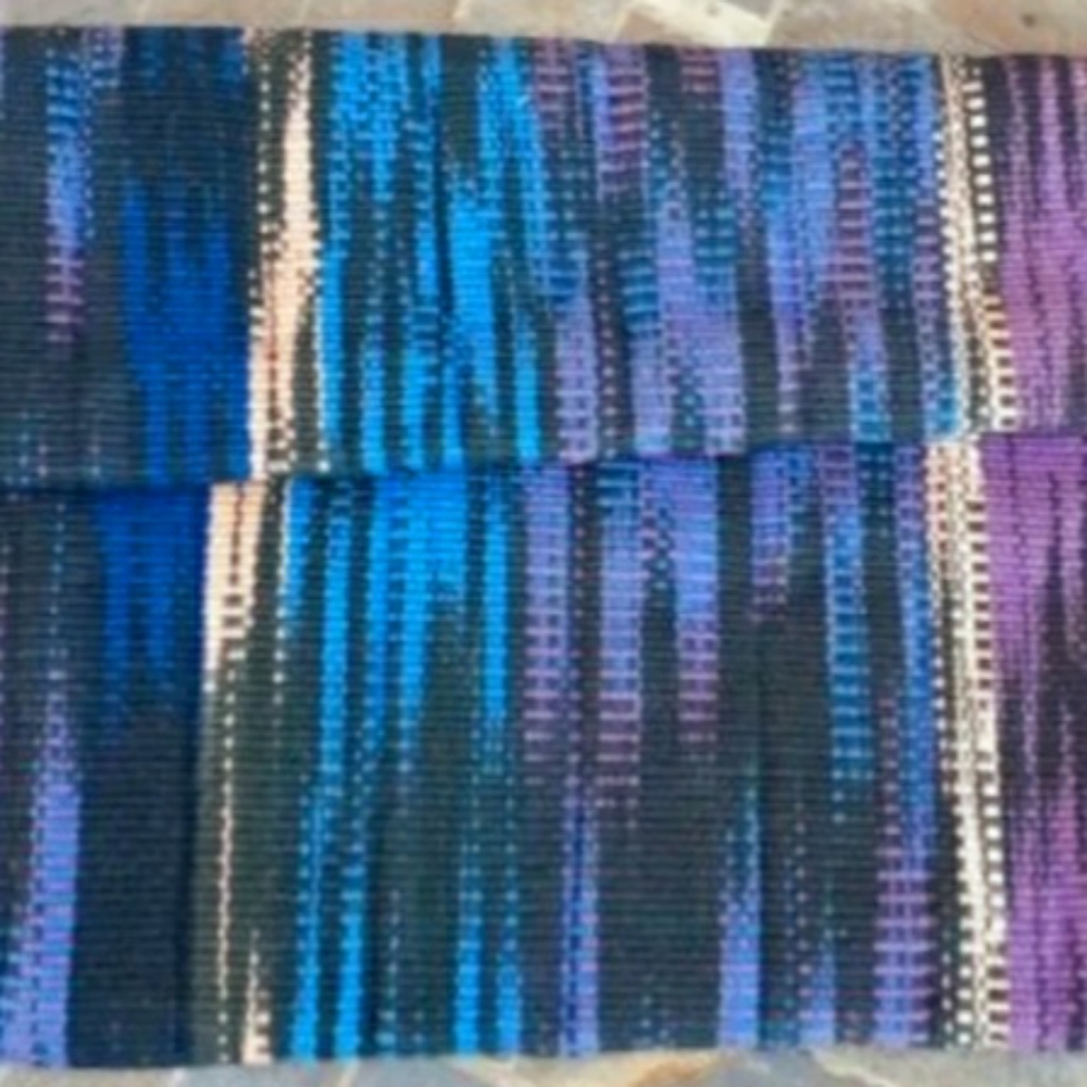 Vintage Rafeal Sanchez Handwoven Cambaya Clutch